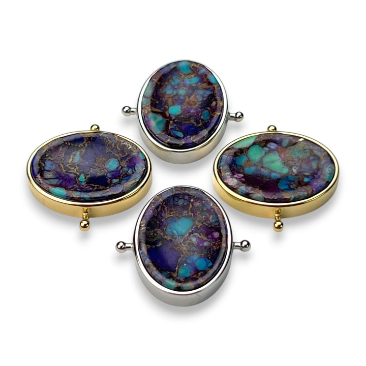 "Sea Under Purple Skies" Mosaic Worry Stone Element
