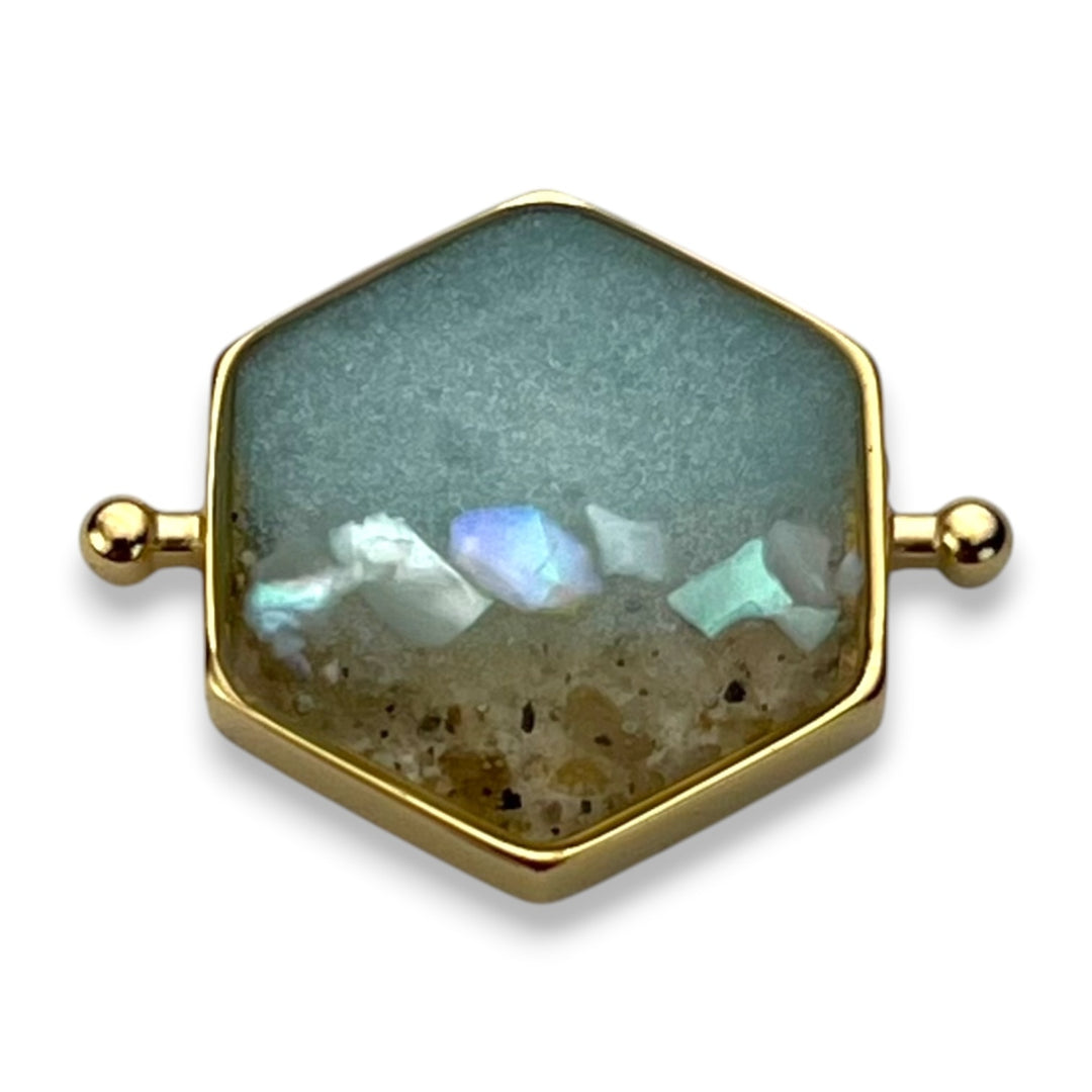 Shimmering Shore Hexagon Vessel Element – Sandy Beaches Shop Collab