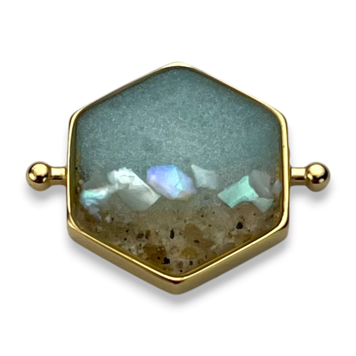 Shimmering Shore Hexagon Vessel Element – Sandy Beaches Shop Collab