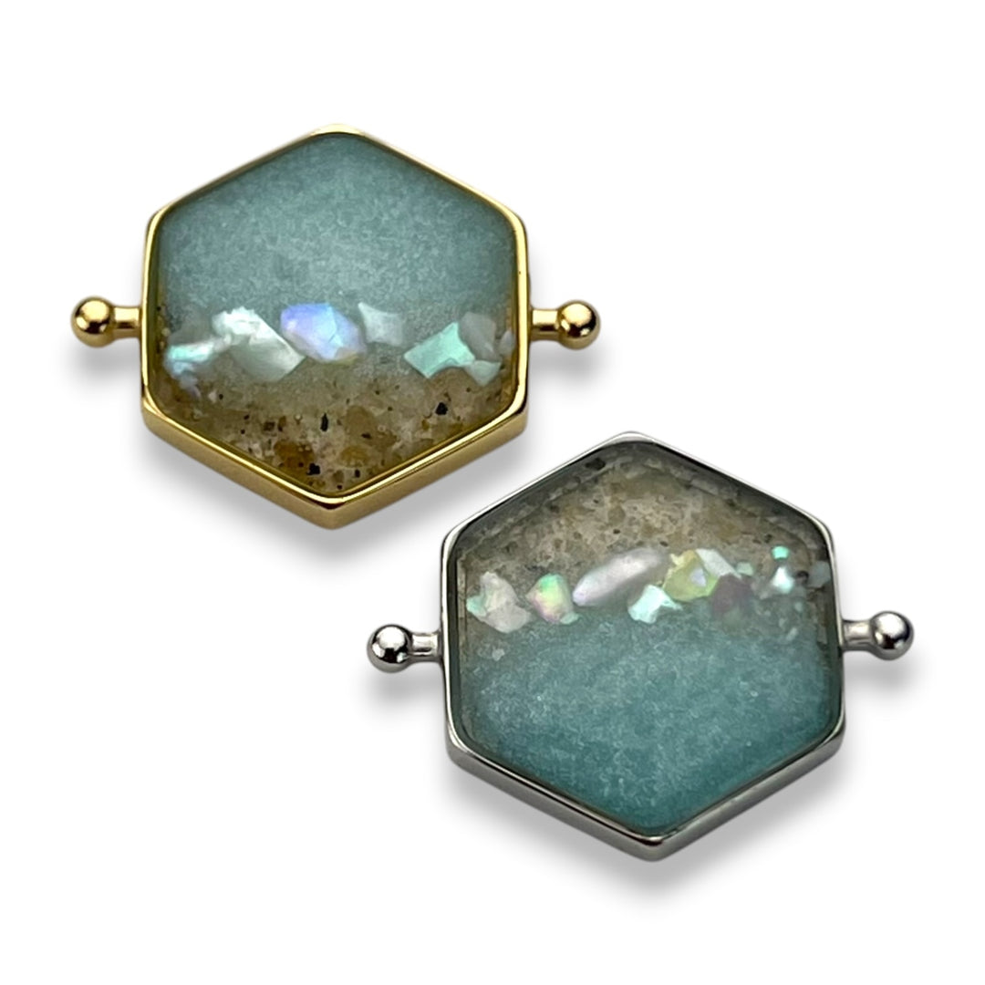 Shimmering Shore Hexagon Vessel Element – Sandy Beaches Shop Collab