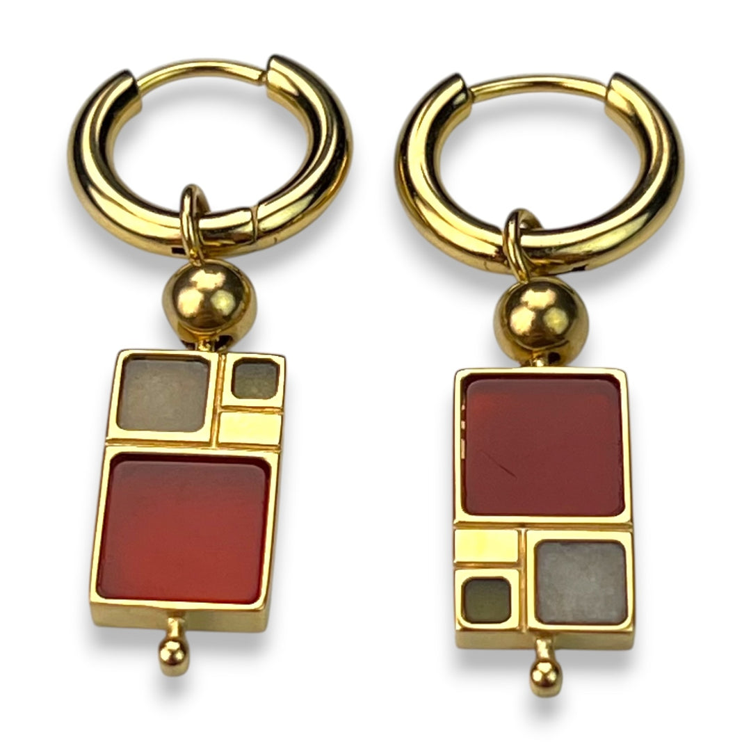 Fibonacci Crystal CrossBar™ Willow Earrings