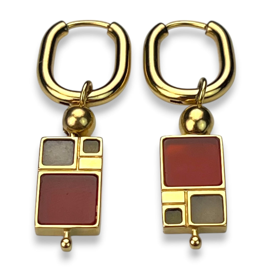 Fibonacci Crystal CrossBar™ Willow Earrings