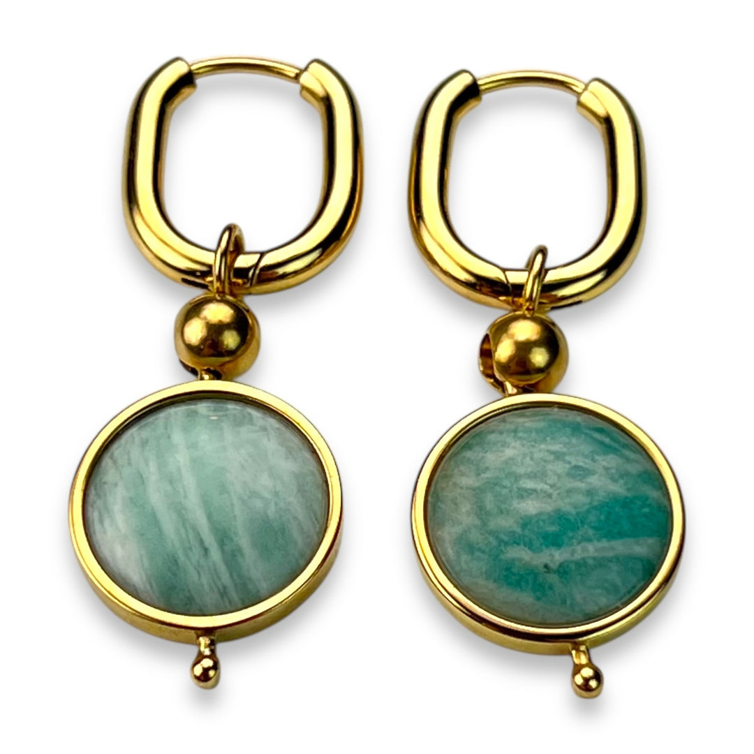 Round Crystal Willow Earrings