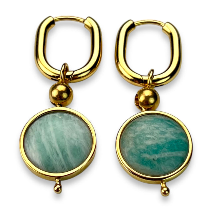 Round Crystal Willow Earrings