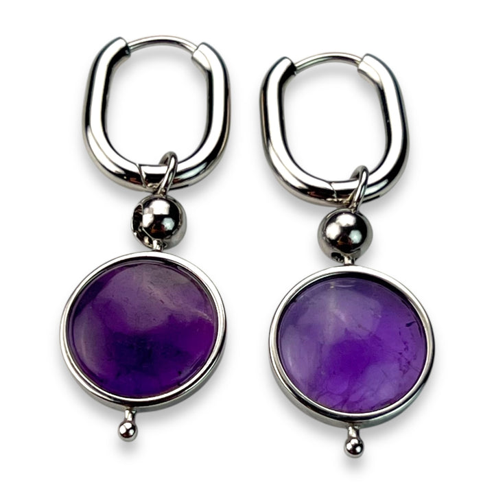 Round Crystal Willow Earrings