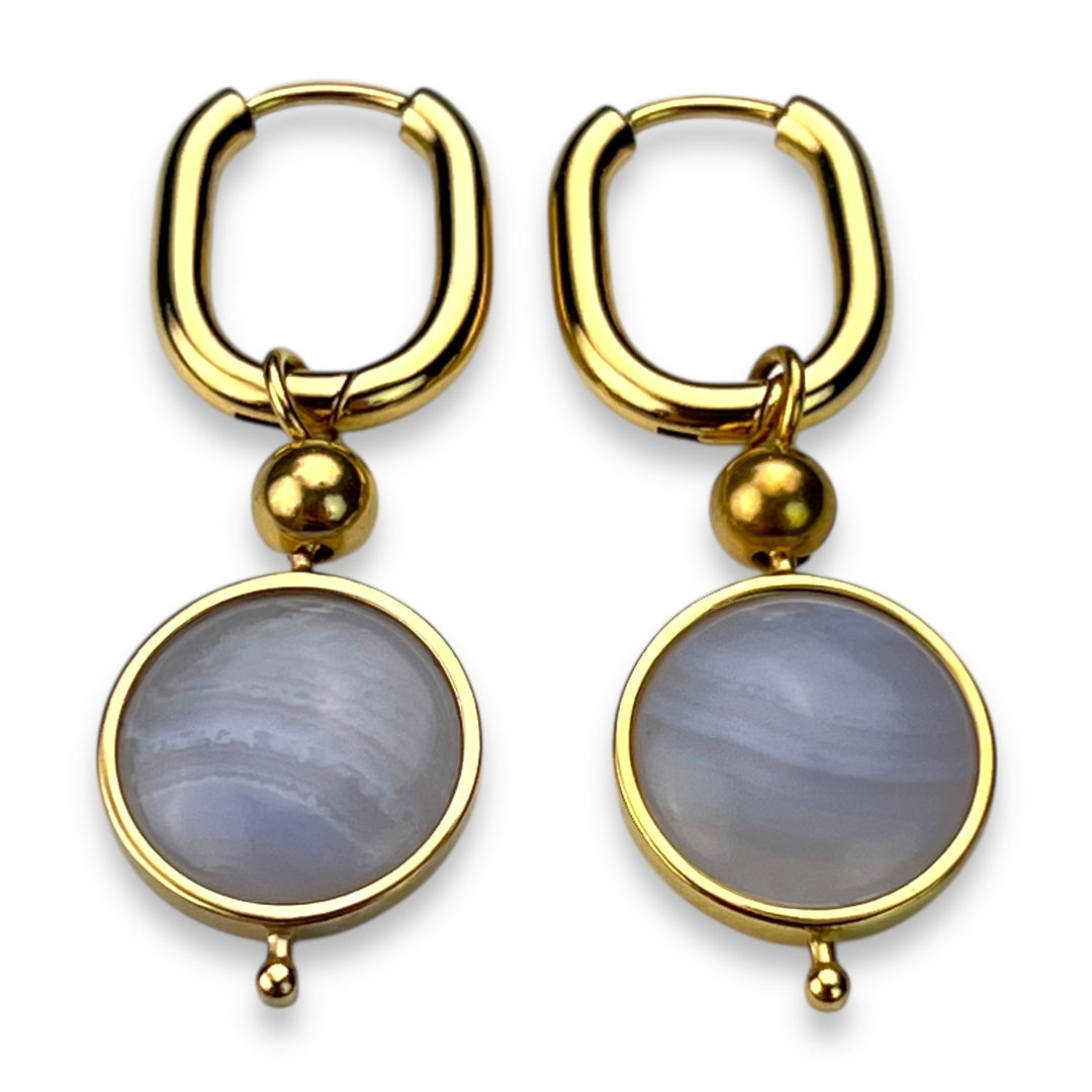 Round Crystal Willow Earrings