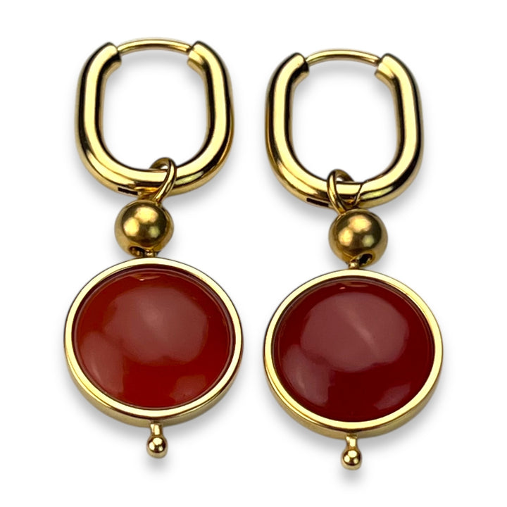 Round Crystal Willow Earrings