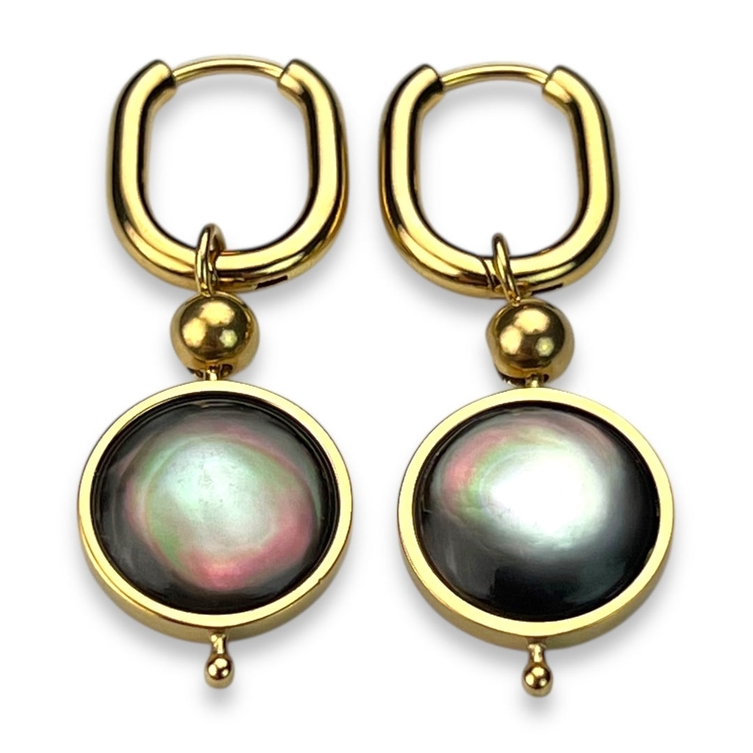 Round Crystal Willow Earrings