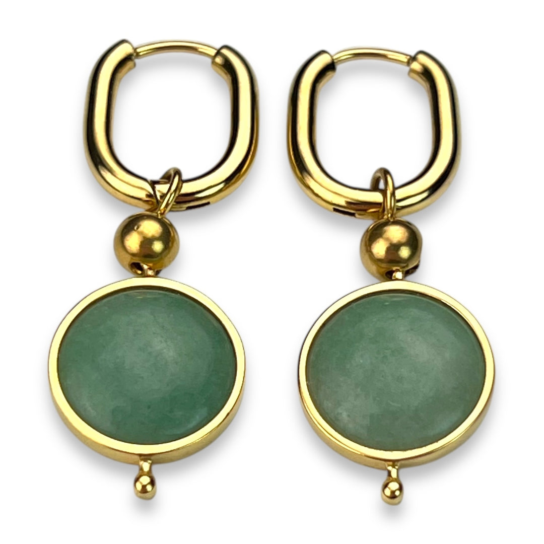 Round Crystal Willow Earrings