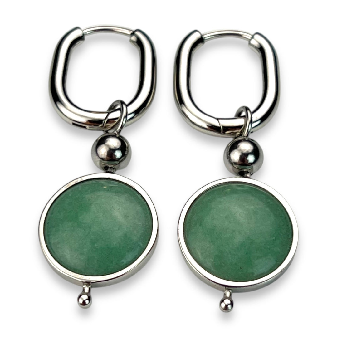 Round Crystal Willow Earrings