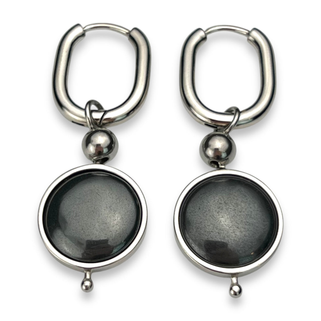 Round Crystal Willow Earrings