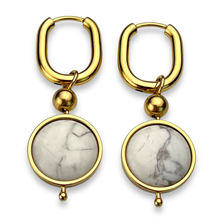 Round Crystal Willow Earrings