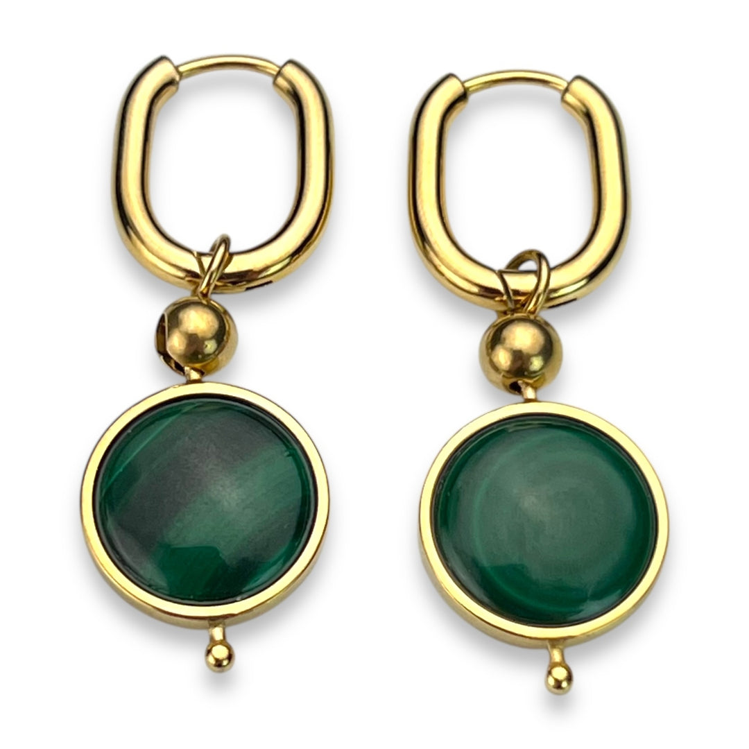 Round Crystal Willow Earrings