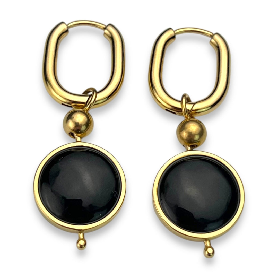 Round Crystal Willow Earrings