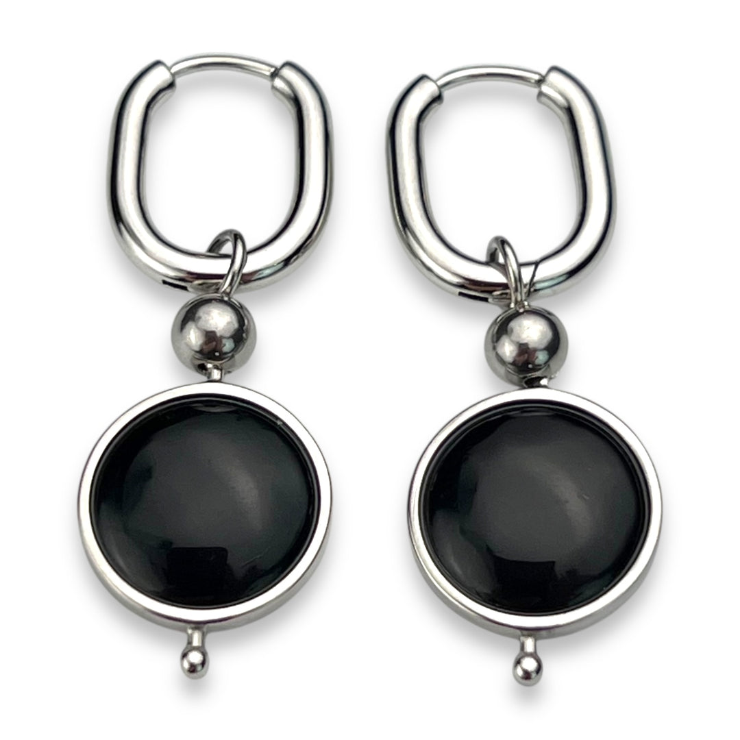 Round Crystal Willow Earrings