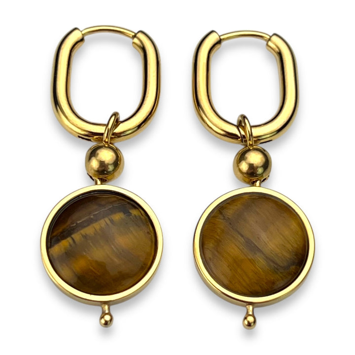 Round Crystal Willow Earrings