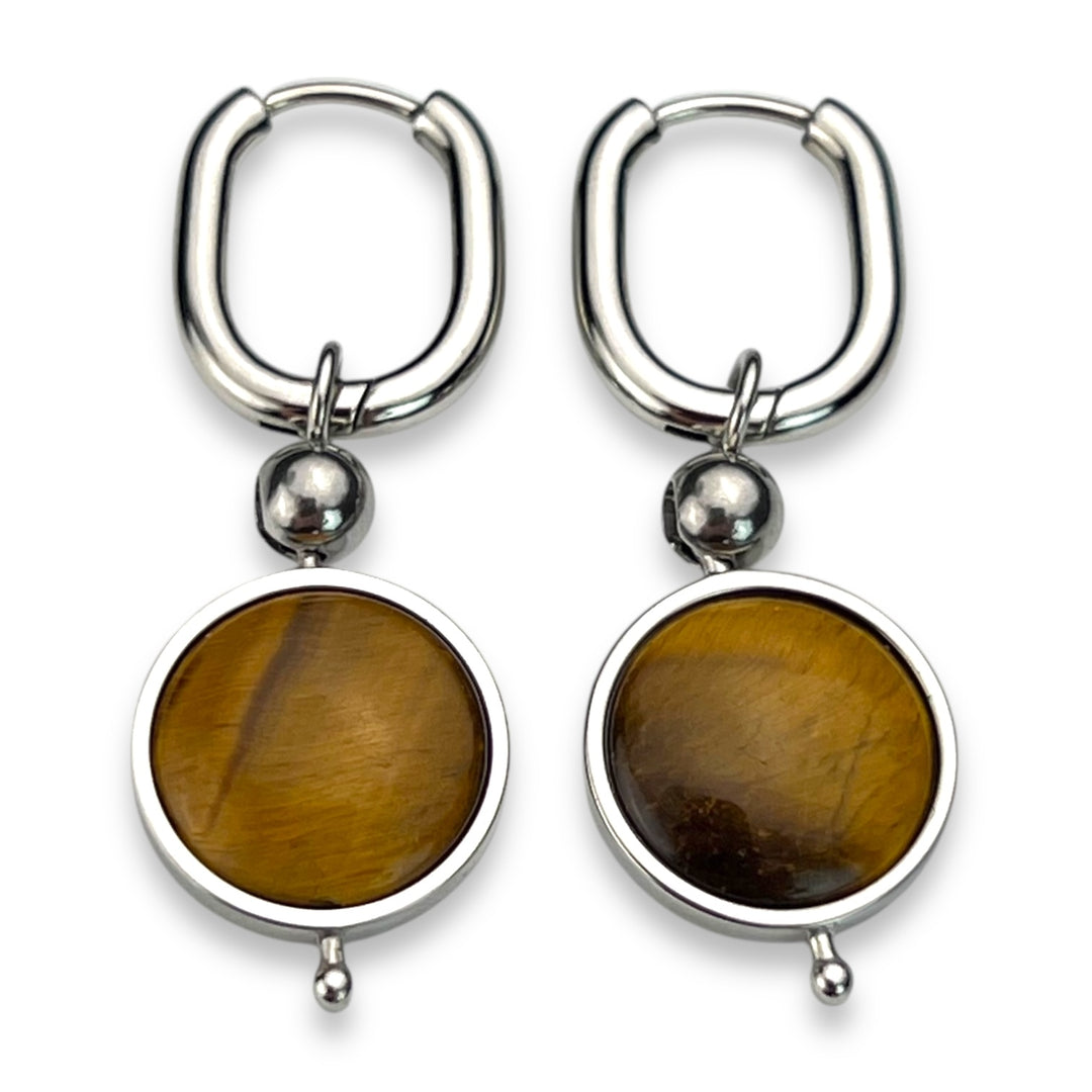 Round Crystal Willow Earrings