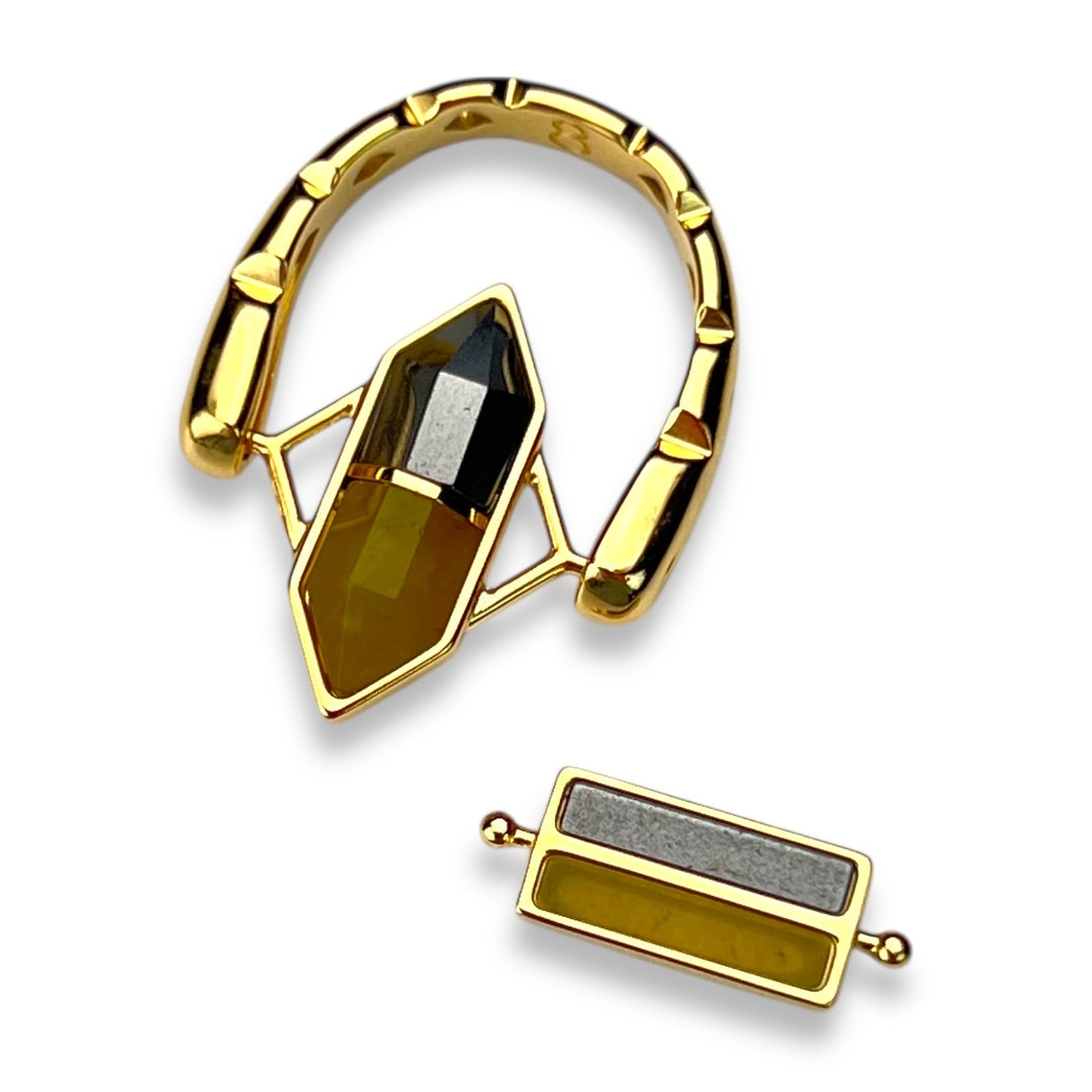 Strength & Healing SoulStack™ 2 Element CrownCut™ Fidget Ring Set