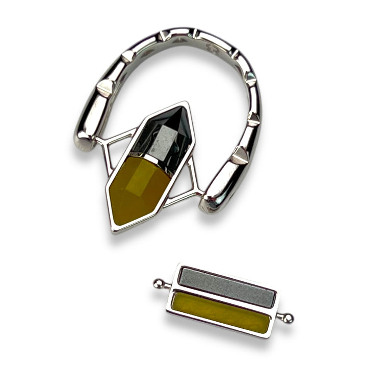 Strength & Healing SoulStack™ 2 Element CrownCut™ Fidget Ring Set