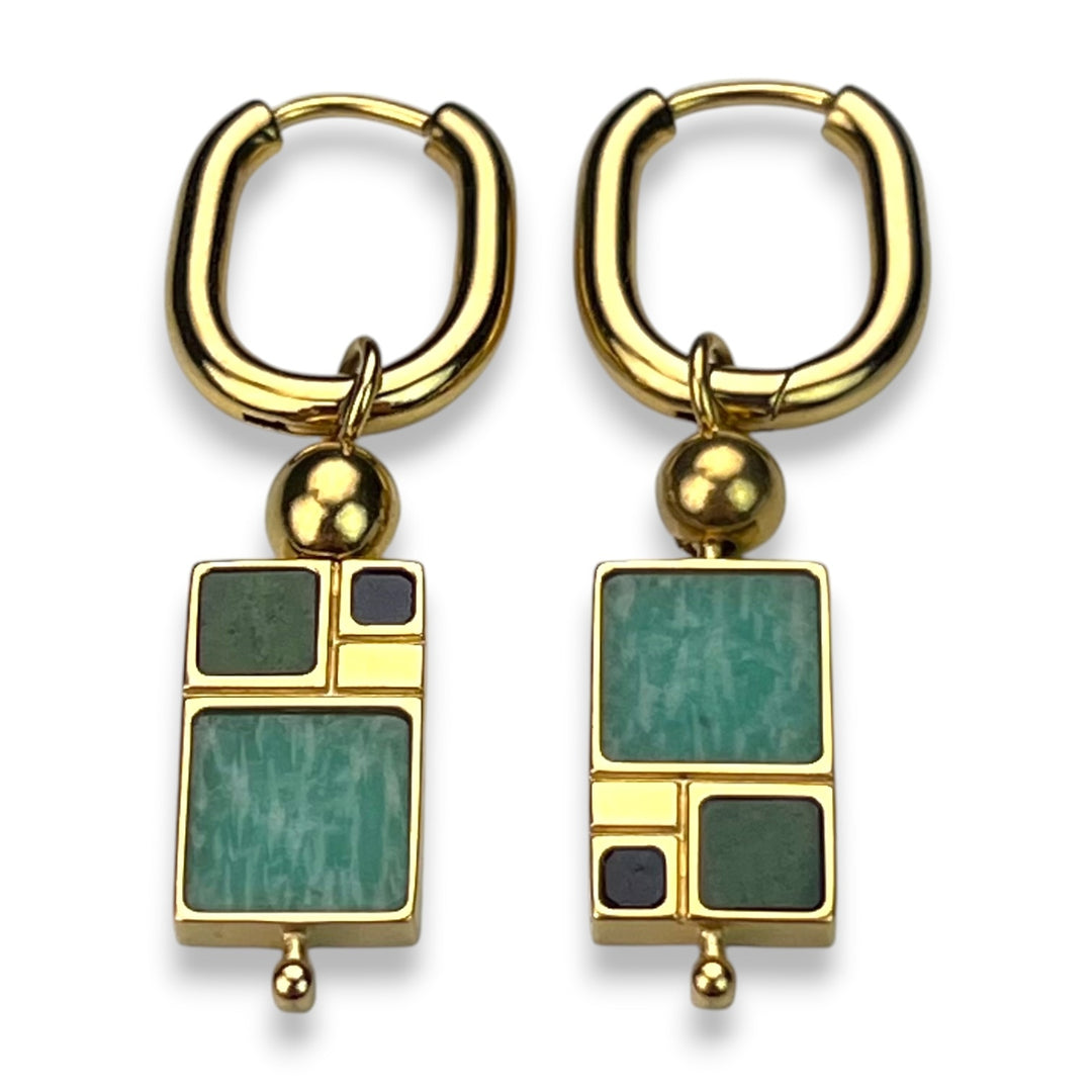 Fibonacci Crystal CrossBar™ Willow Earrings