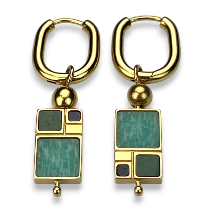 Fibonacci Crystal CrossBar™ Willow Earrings