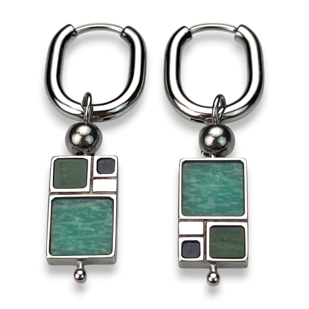 Fibonacci Crystal CrossBar™ Willow Earrings