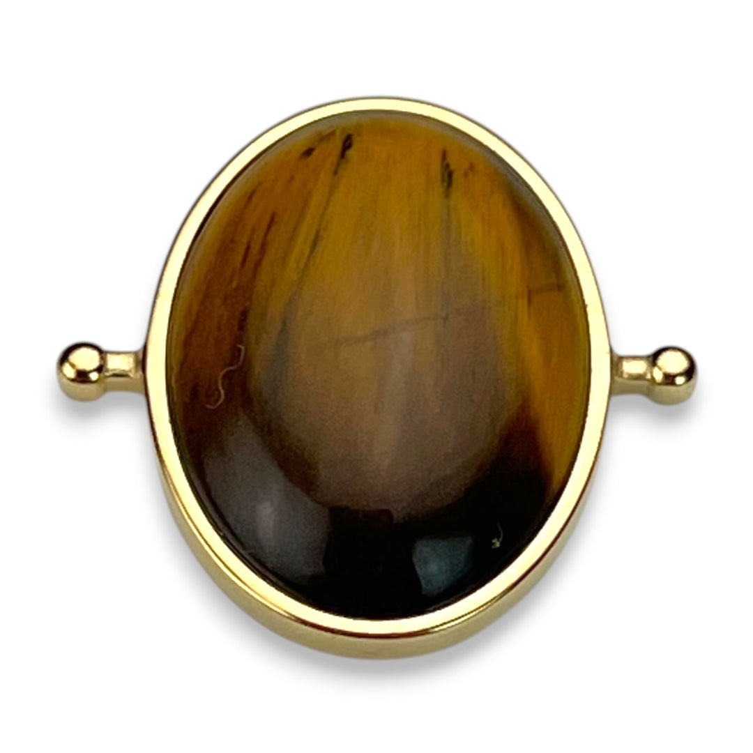 Tiger's Eye Oval Crystal Element