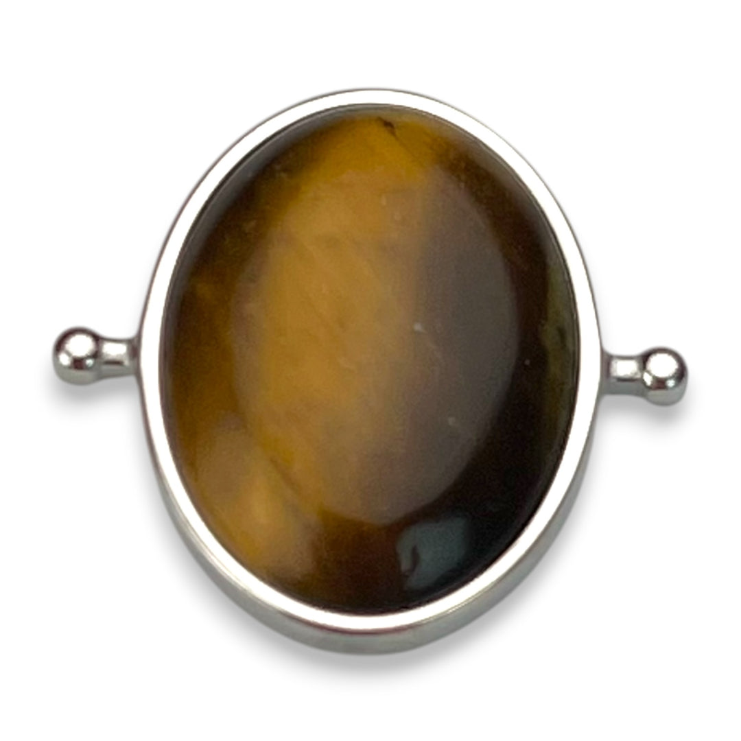 Tiger's Eye Oval Crystal Element
