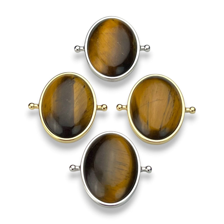 Tiger's Eye Oval Crystal Element