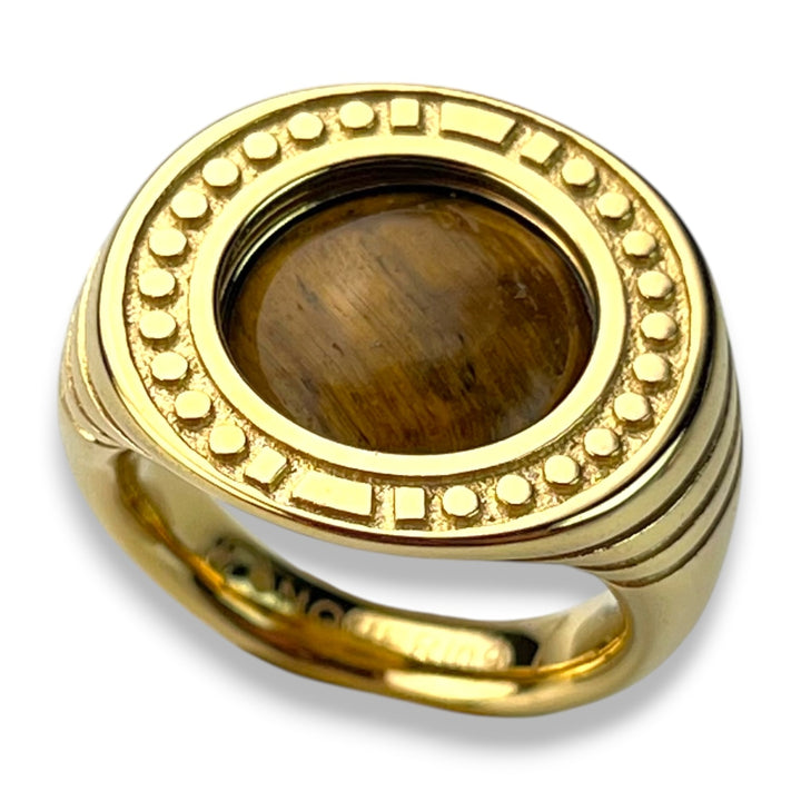 Round Crystal Signet Ring – Studio Line