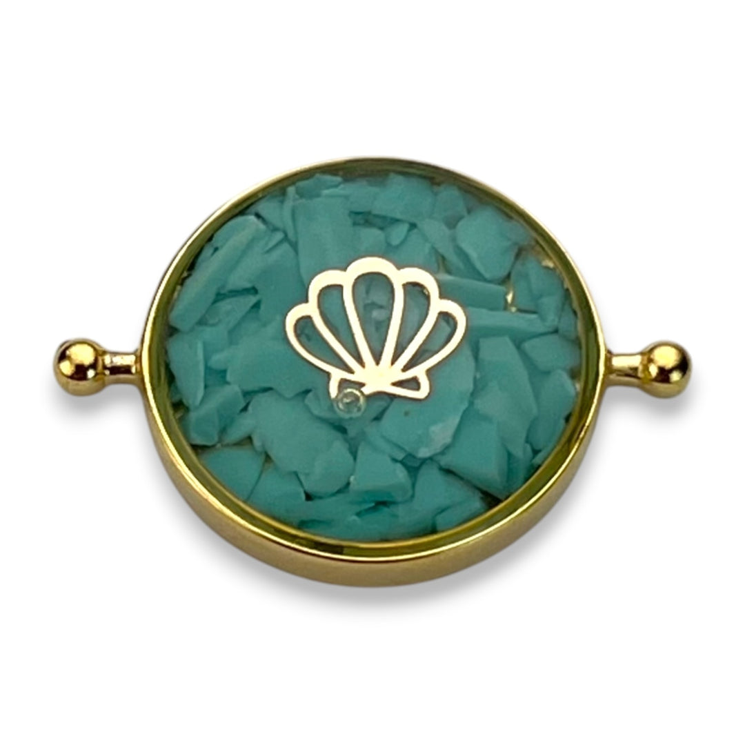Turquoise Treasure Round Vessel Element – Sandy Beaches Shop Collab