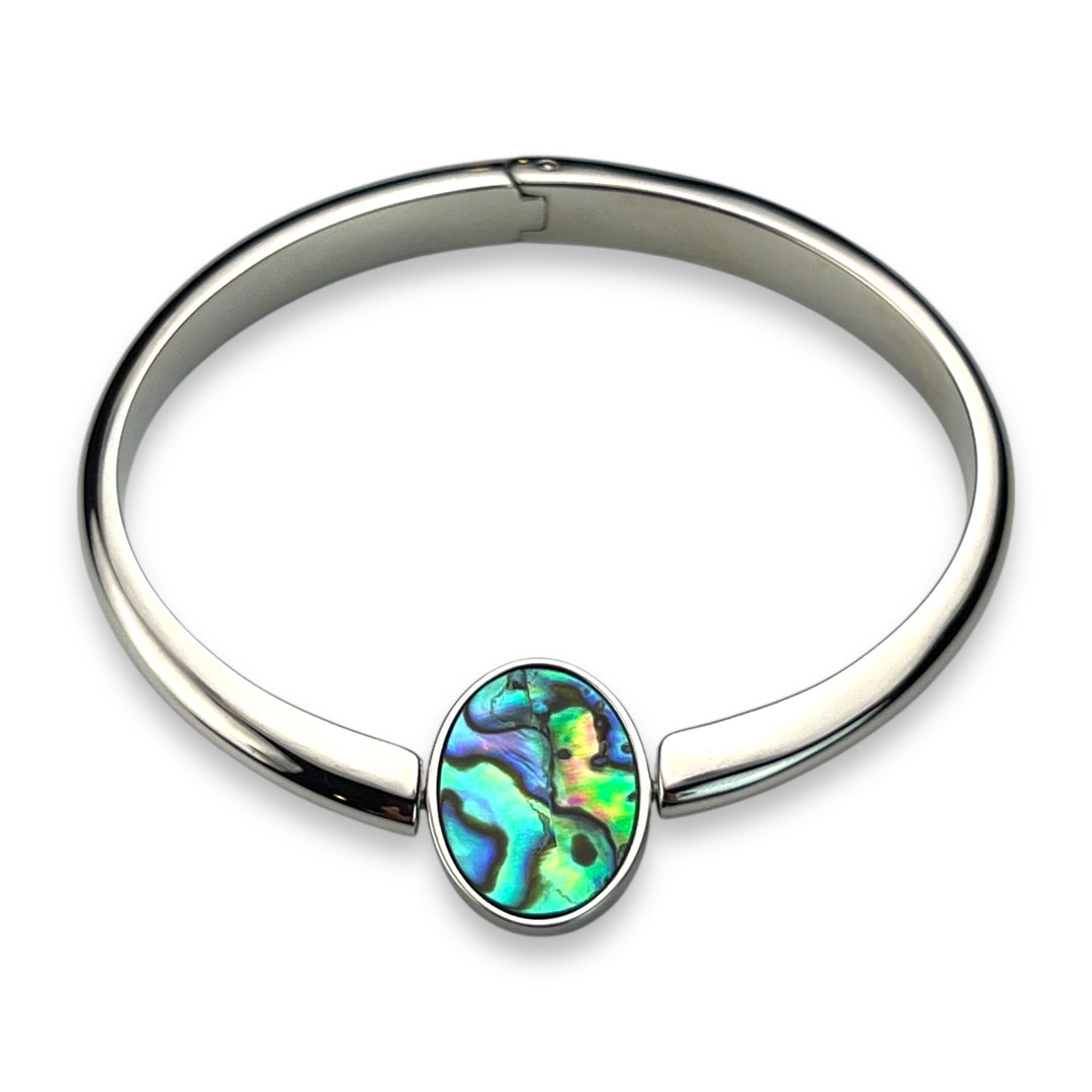 Oval Crystal Willow Bangle