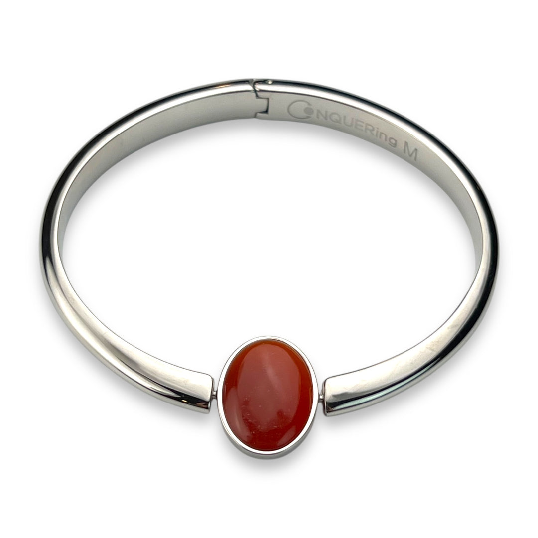 Oval Crystal Willow Bangle