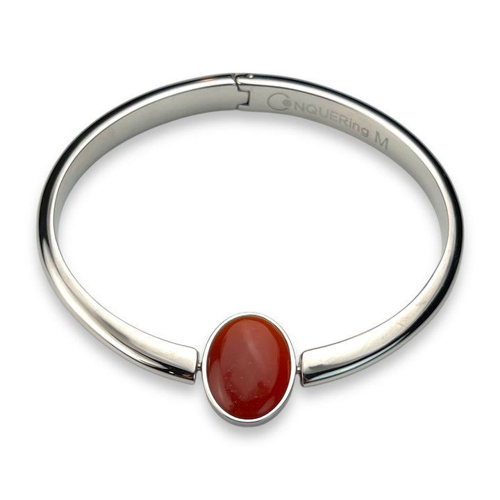 Oval Crystal Willow Bangle