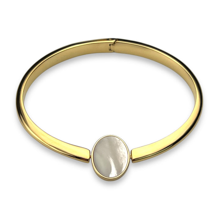 Oval Crystal Willow Bangle