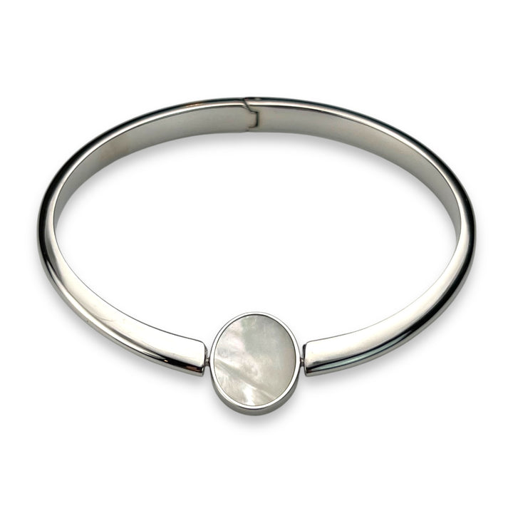 Oval Crystal Willow Bangle