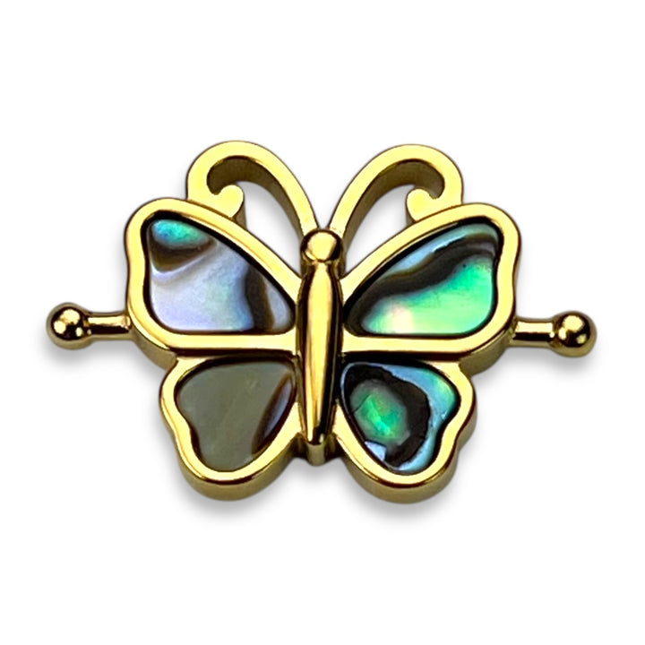 Abalone Shell Crystal Butterfly Element