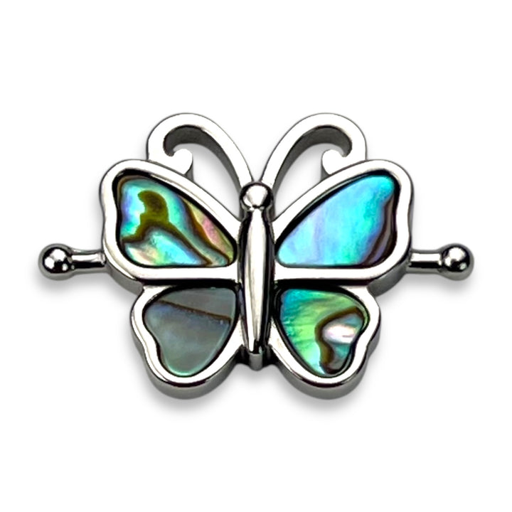 Abalone Shell Crystal Butterfly Element