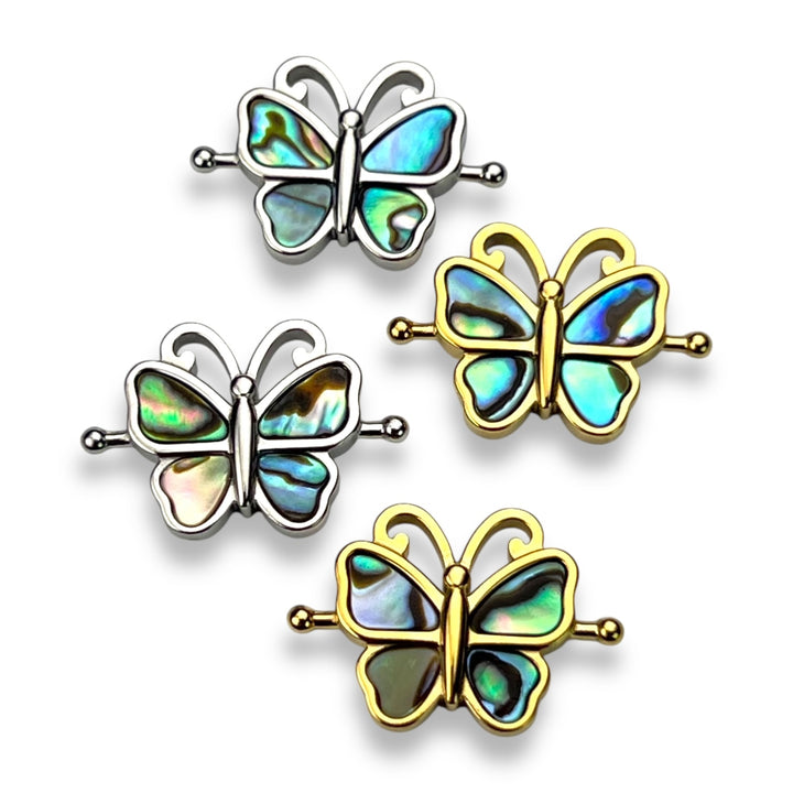 Abalone Shell Crystal Butterfly Element