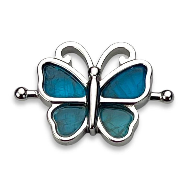 Blue Apatite Crystal Butterfly Element
