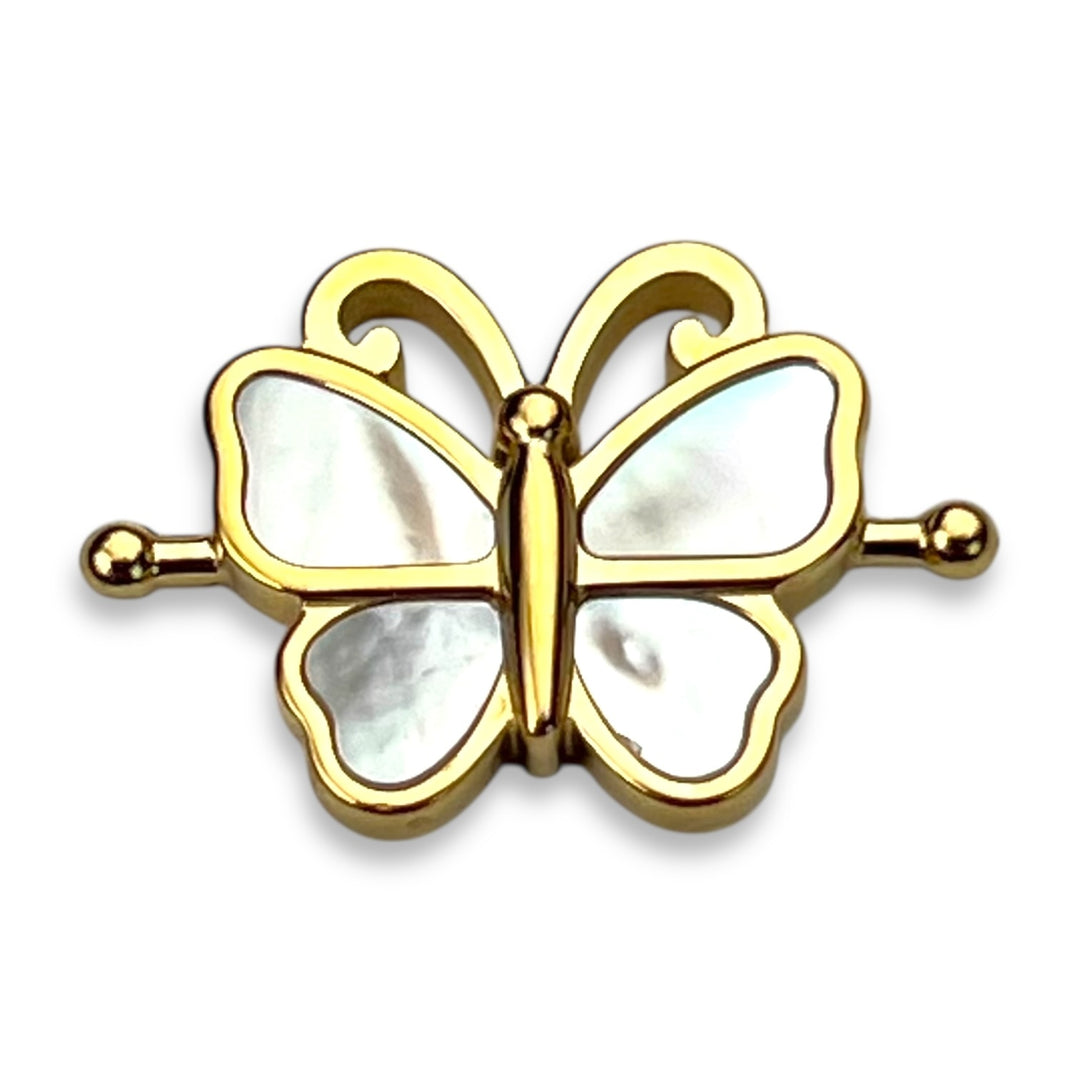 Mother of Pearl Crystal Butterfly Element