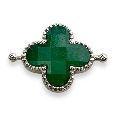 African Jade Quatrefoil Crystal Element