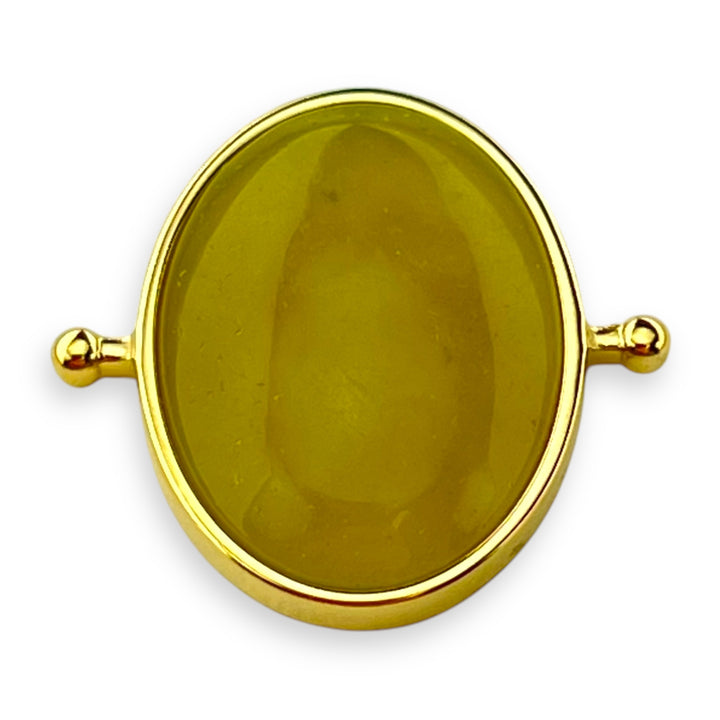 Peridot Oval Crystal Element