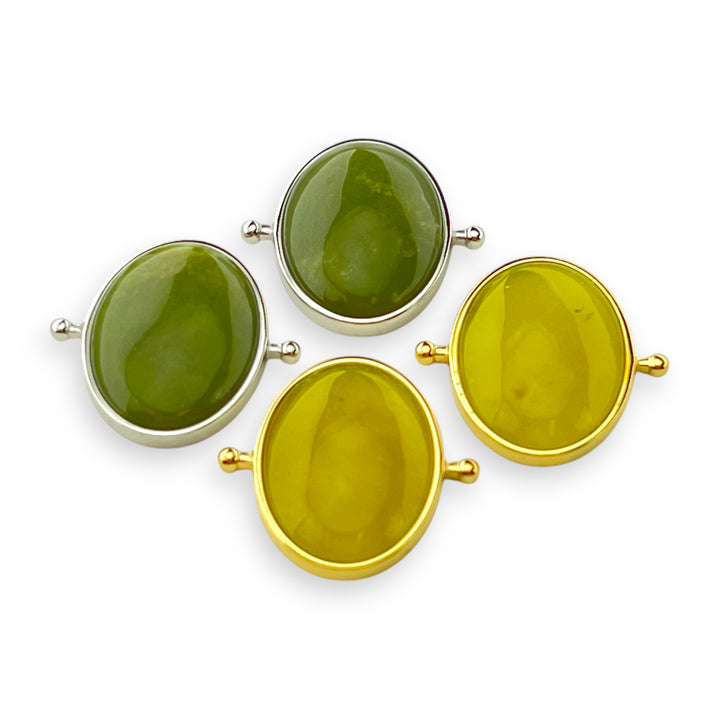Peridot Oval Crystal Element