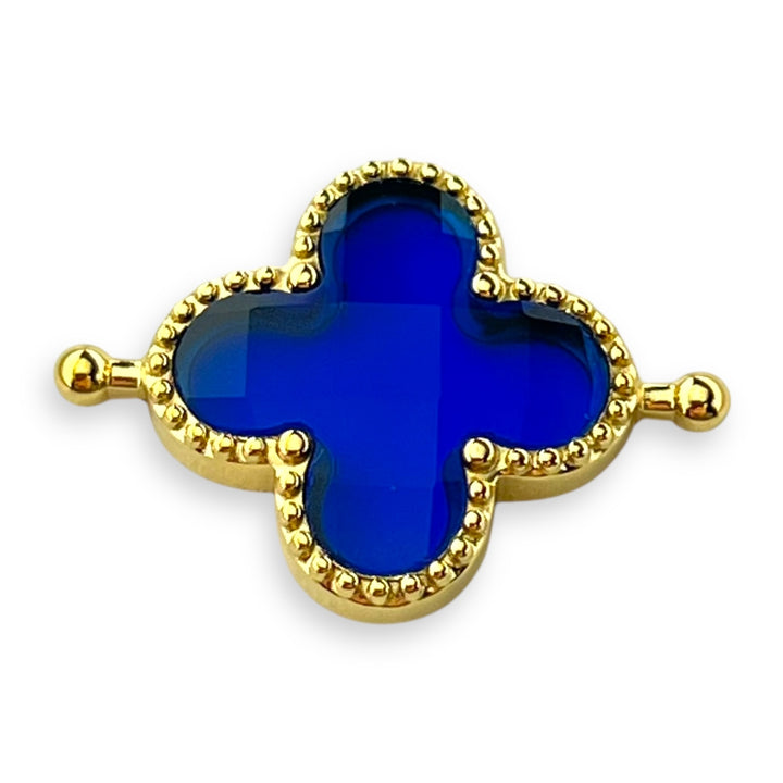 Simulated Sapphire Quatrefoil Element