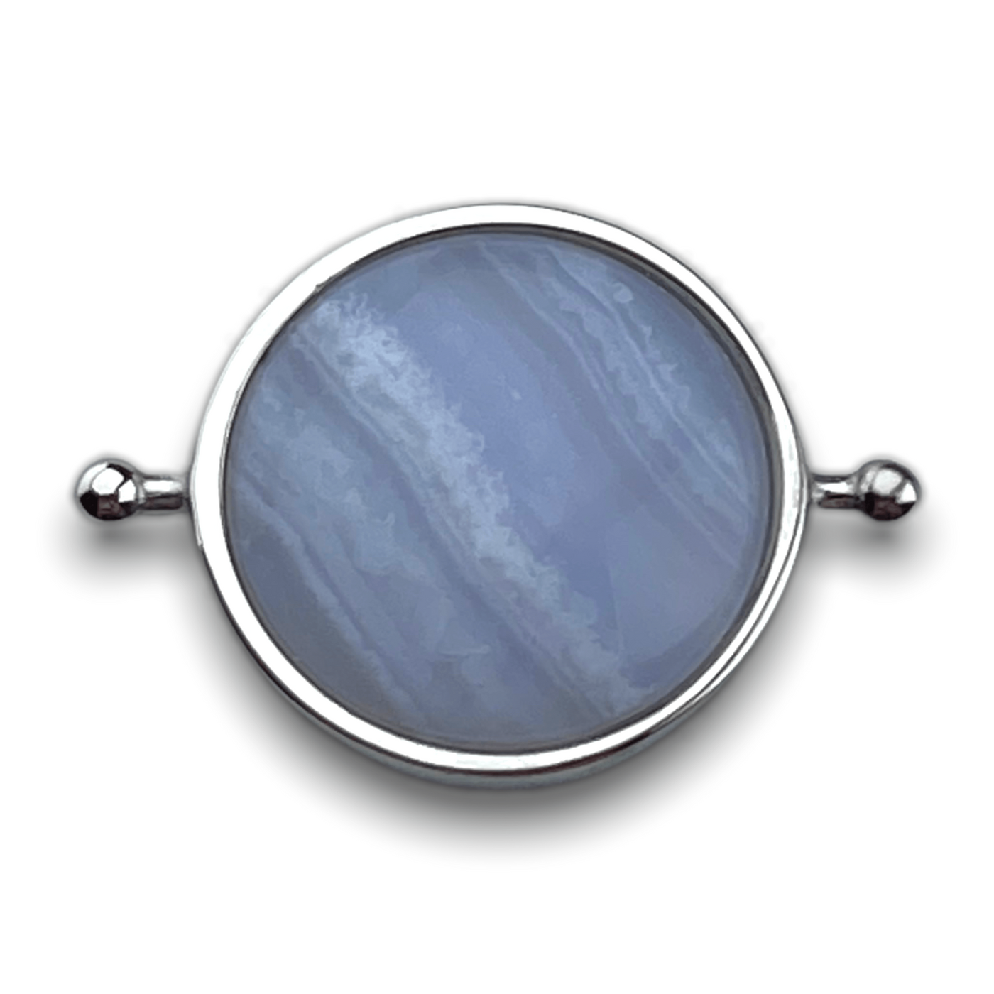 Blue Lace Agate Round Crystal Element