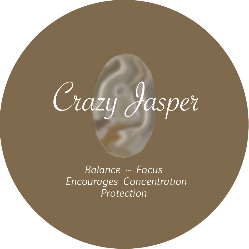 Crazy Jasper Crystal Fidget Ring