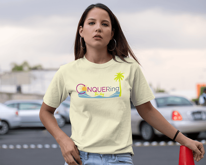 Beach CONQUERing the Day Unisex T-Shirt