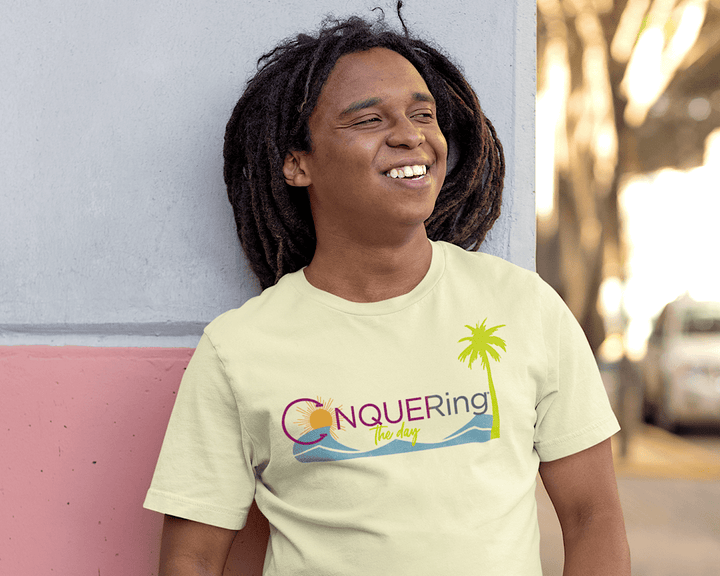 Beach CONQUERing the Day Unisex T-Shirt