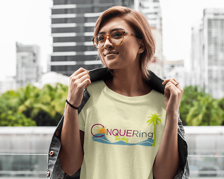 Beach CONQUERing the Day Unisex T-Shirt